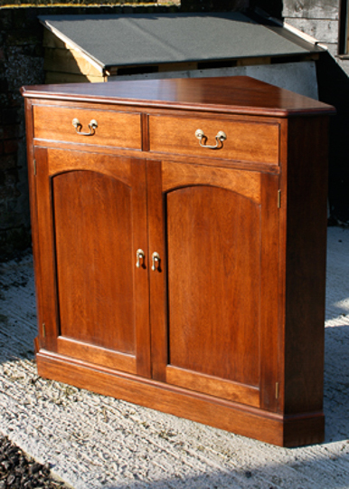Corner Cabinet With Drawer And Arch Top Doors