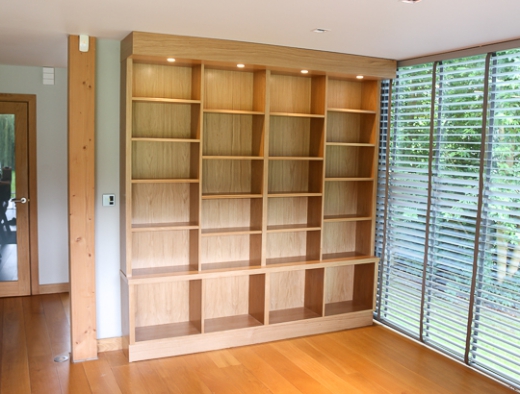 Fitted Oak Bookcase