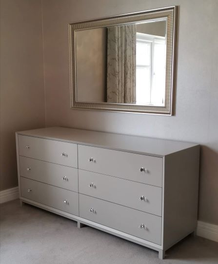 Large Painted Bedroom Chest Of Drawers