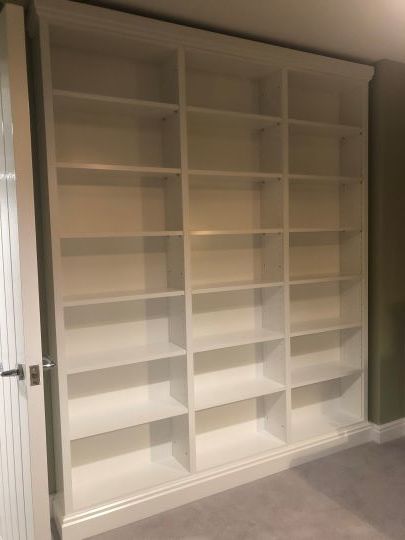 Large White Painted Bookcase