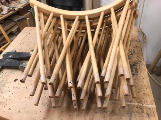 Lattice Back Chairs Apart For Regluing