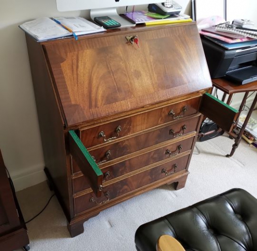 Mahogany bureau - modern update