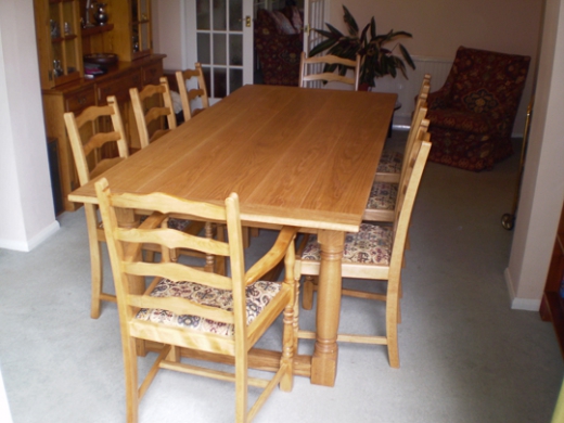 Oak refectory table