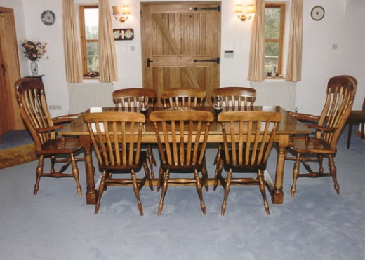 Oak Refectory Table Antique Finish