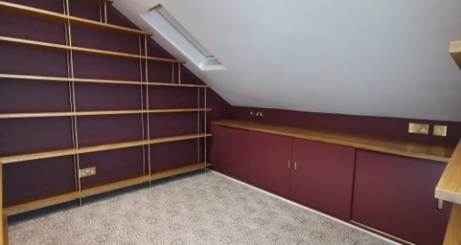 Oak Shelving With Brass Rods 2