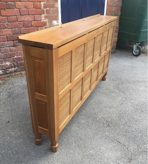 Oak Veneered Radiator Cabinet