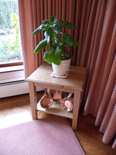 Occasional Table With Low Shelf