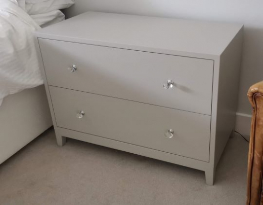 Painted Bedside Chest Of Drawers