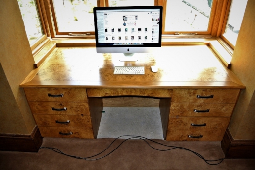 Pippy Oak Desk With Leather Strap Handles