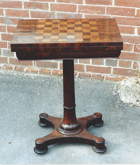 Rosewood Games table - AFTER