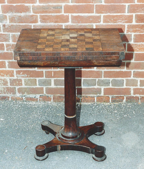 Rosewood Games table - Before