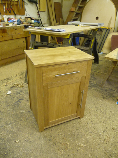 Small American Oak Cupboard